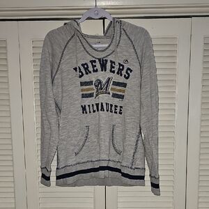 Gray Milwaukee Brewers Hoodie Sweater